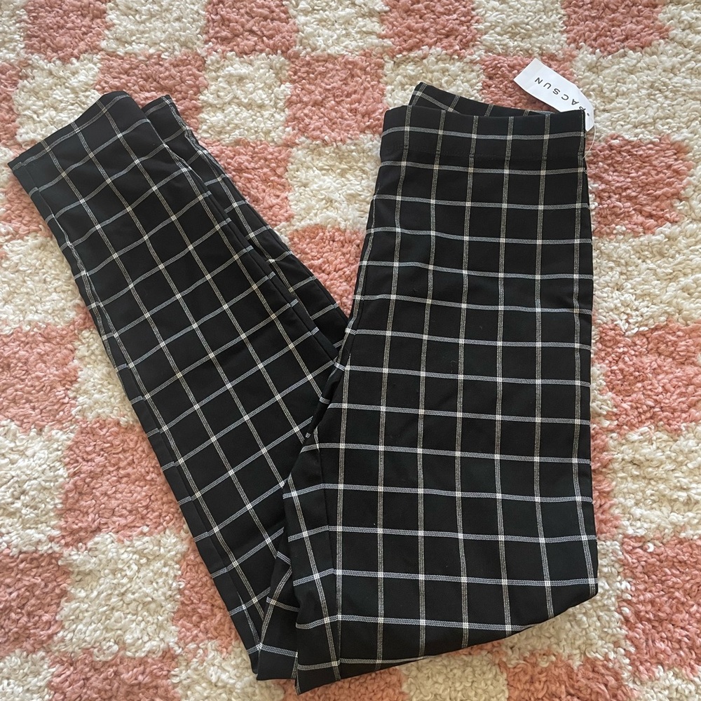 Pacsun Black Checkered Pants